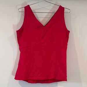 Vintage Lululemon Wrap V-Neck Tank with Shelf Bra & Hidden Pocket